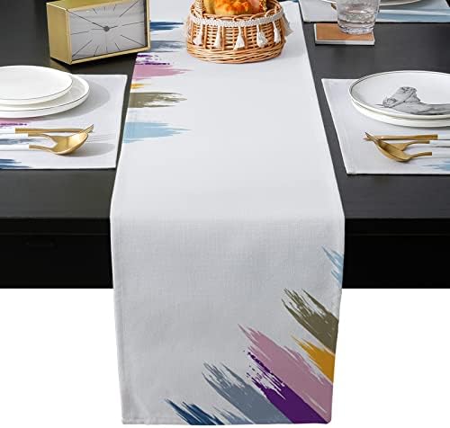 Abstract Minimalistic Table Mats Set of 4 With Table Runner 90 Inches