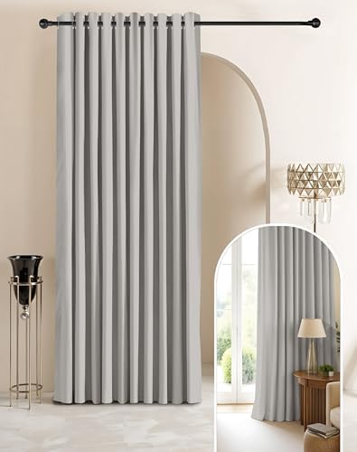 Casableu Sunblock Blackout Curtains for Bedroom Long 2 Panels, Thermal