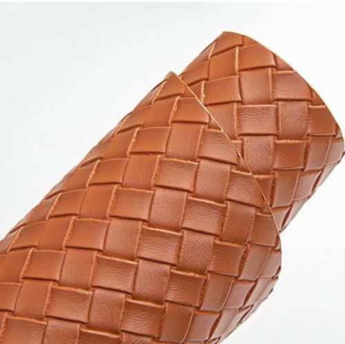 Faux Leather Placemats Set of 4, Double-Sides Woven Washable Dining
