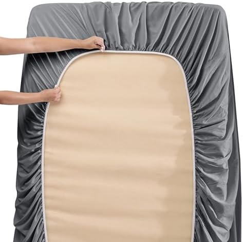 Nestl King Size Sheet Set, 4 Piece Extra Deep Pocket (18-24 inches)