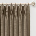INOVADAY Memory Trained Pinch Pleated Thick Linen Curtains 96 Inches