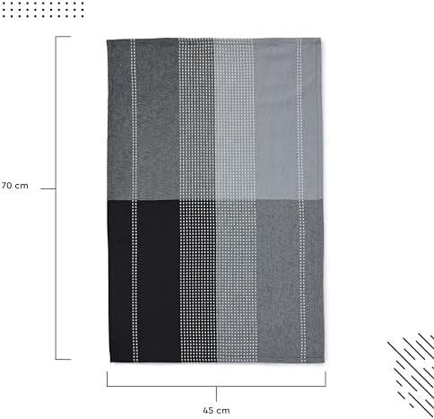 Encasa XO Kitchen Towels, Absorbent Dish Cloths 28"x18" Grey