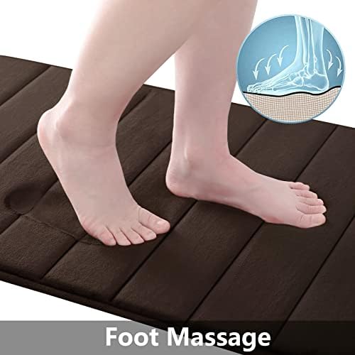 Buganda Meomry Foam Bathroom Mat and Toilet Rugs U-Shaped 4 Pieces, 1