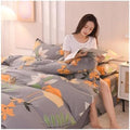Cotton Floral Duvet Cover Queen Size Botanical Flower Comforter Covers