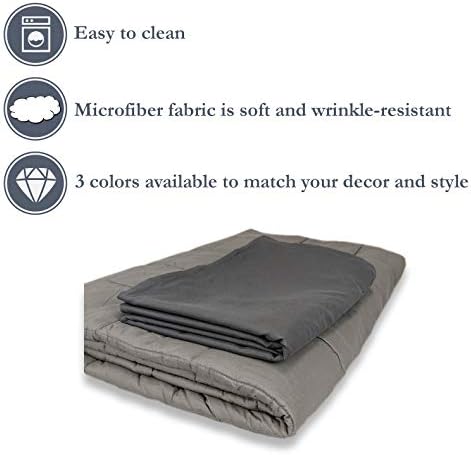 Soft Microfiber Duvet Covers for Weighted Blankets of Multiple Sizes