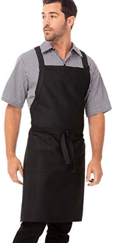 Chef Works Unisex Cross-Back Bib Apron