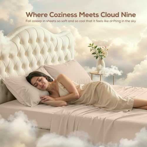 Full Sheets Set, 4 Pieces 16" Deep Pocket Hotel Luxury Bed Sheets