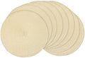 AHHFSMEI Round Braided Placemats Set of 8 15 Inch Beige Table Mats