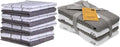 AMOUR INFINI Bundle Pack of 4 Terry Dish Towels + 8 Dish Cloths Highly