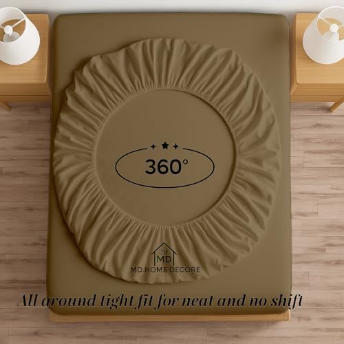 Luxury Egyptian Cotton Sheets Full Size, Deep Pocket Fitted Sheet Fits
