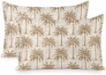 Tropical Palm Trees Pillow Cases Standard Size Set of 2, Summer