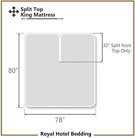Royal Hotel Top Split King Flannel Sheets, Soft Cotton Flannel, Taupe