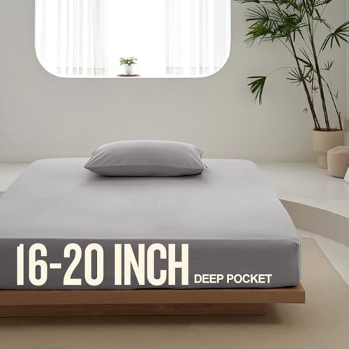 Deep Pocket Fitted Sheet Only - Premium 2000TC Microfibre, Extra Soft
