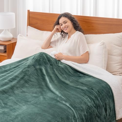 Berkshire Blanket-Sherpa Fleece Blanket, Warm and Soft Loftmink