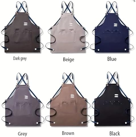 2pcs Aprons With Pockets Cotton Enrich Durable Large Waterproof For