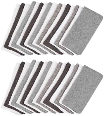 (2 Pack) 18-Pack Washcloth Bundle, Grey Multi