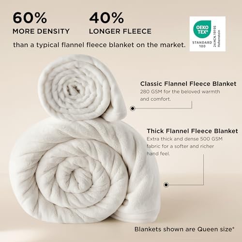 Bedsure Fleece King Size Blanket for Bed - GentleSoft Warm, Cozy, Soft