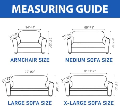 ZNSAYOTX Stretch Couch Cover, 1 Piece Sofa Covers for 3 Cushion Couch