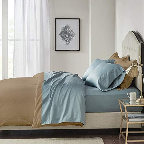100% Egyptian Cotton 3 Piece CalKing Duvet Cover and Pillow Shams