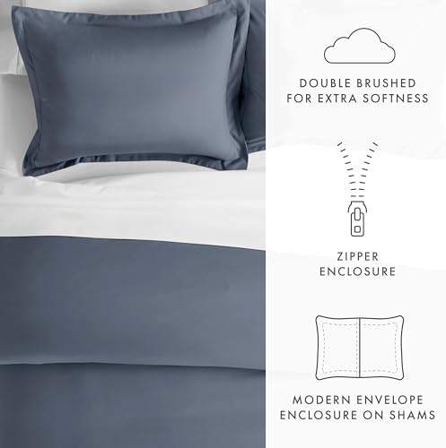 Linen Market Duvet Cover King (Light Gray) - Experience Hotel-Like