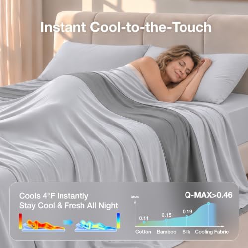 Novilla Cooling Queen Comforter Set for Hot Sleepers,5Pcs