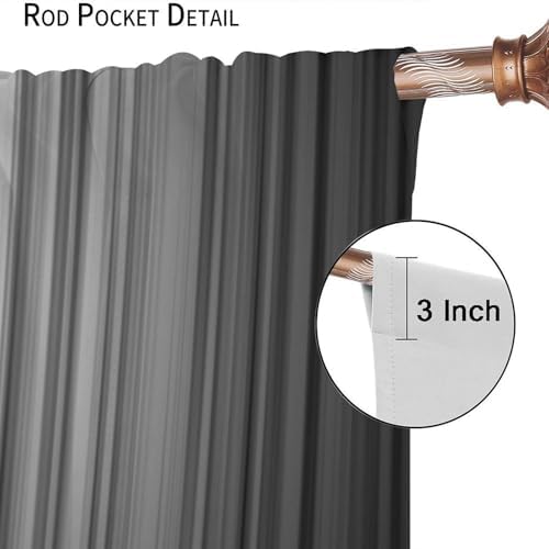Black and Grey Curtains White Gray Ombre Trendy Simple Silver Abstract