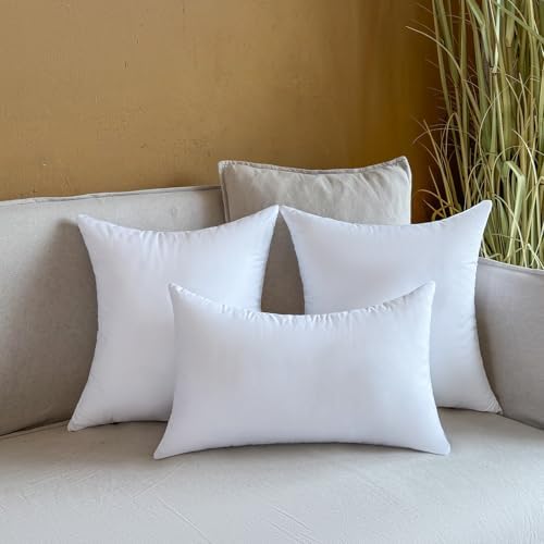 12 x 20 Outdoor Pillow Insert Set of 2 Lumbar Throw Pillow Inserts