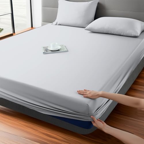 Fitted Sheet 1 Pack King Size Only Viscose Derived from Bamboo,400