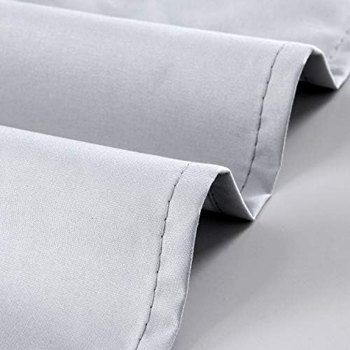 Rod Pocket 100% Blackout Curtains 63 inch Long for Bedroom - Window