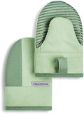KitchenAid Beacon Two-Tone Non-Slip Mini Oven Mitt Set