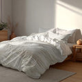 Shrahala Soft Texture Irregular Strokes 100% Cotton Duvet Cover Set