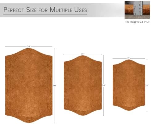 Home Weavers 100% Cotton Tufted Waterford Collection, Extra Soft and