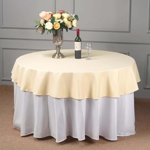 Efavormart Round Tablecloth, 70 Inch Stain & Wrinkle Resistant