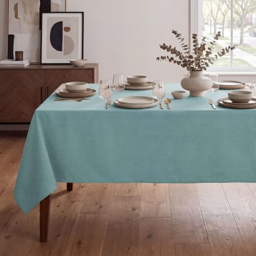 H.VERSAILTEX Linen Textured Table Cloths 54 x 108 Inch Premium Solid
