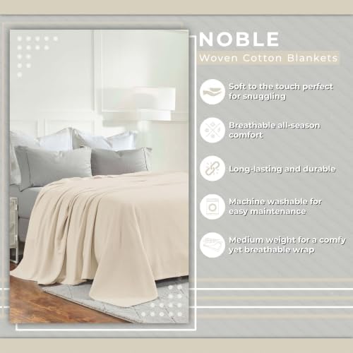 SUPERIOR Nobel Cotton Blanket, for Picnic, Beach, Traveling or