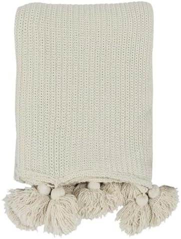 Kosas Home Kerith 50x70 Transitional Knit Cotton Throw Blanket in