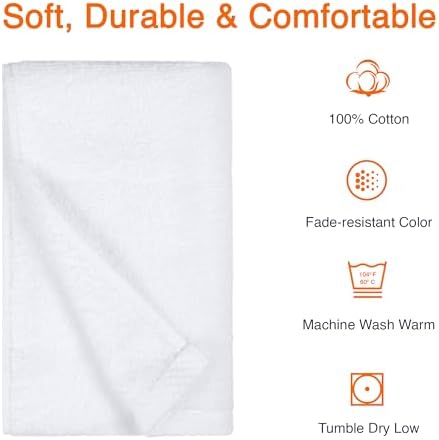 Amazon Basics 8-Pack Soft, Highly Absorbent, Quick-Dry Hand Towels