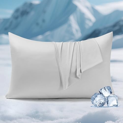 Elegear Silver Ion Cooling Pillowcase Gray 20" x 26" and Silver Iron