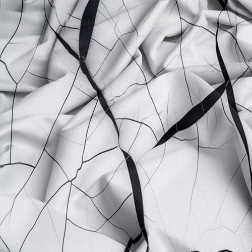 Light Gray Duvet Cover Queen - 100% Microfiber 3 Pcs Minimal Abstract