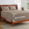 Bedsure Deep Pocket Queen Sheets Set - Fits Mattresses Up to 21 Inches
