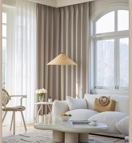 Beydodo Drapes for Living Room 72 Inch Length, Bedroom Darkening