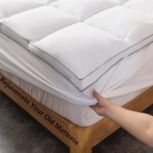 DROVAN Mattress Topper Queen Size - Extra Thick Mattress Pad Cover