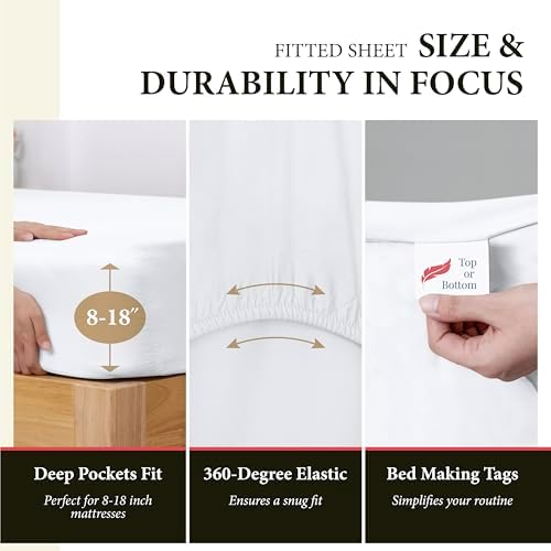 100% Egyptian Cotton King Size Sheet Set - 600 Series Refined