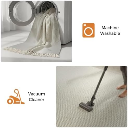 Grey Ombre Hallway Runner Rug 2'x5', Aesthetic Art Farmhouse Gradient