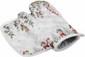 Quilted Cotton Terry Cloth Oven Mitt, Pot Holder Gray Gradient Winter