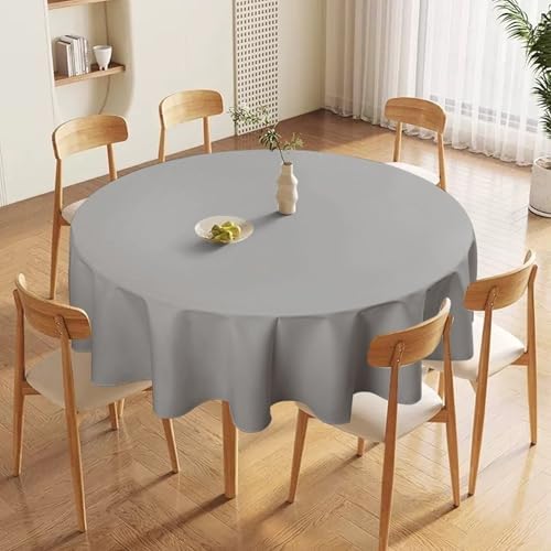 Modern Minimalist Light Grey Tablecloth Washable Dinng Table Covers
