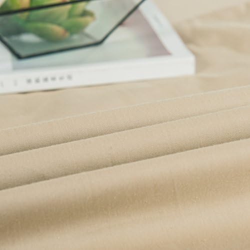 DaDa Bedding Luxury Soft Cotton Fitted Sheet w/Pillow Cases - Neutral