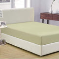 Cal-King Ivory Fitted Sheet 18 Inches Deep Pockets Soft & Silky Cool