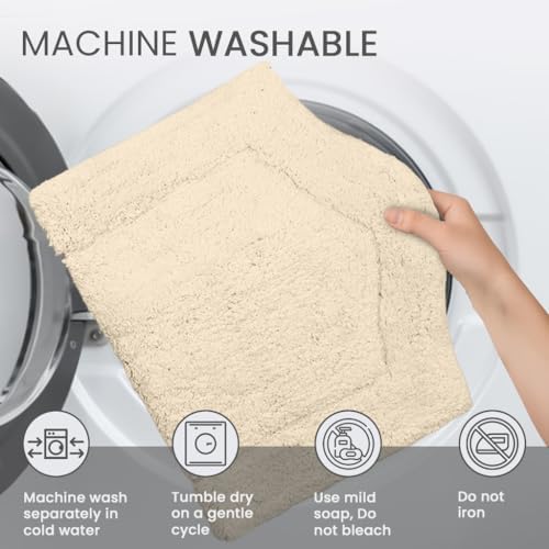 Home Weavers 100% Cotton Tufted Waterford Collection, Extra Soft and