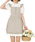 Vintage Ruffle Apron for Women, Cute Kitchen Apron for Cook